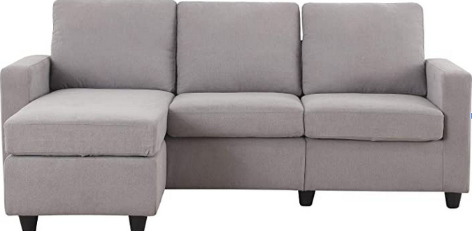 HONBAY Convertible Sectional Sofa Couch, L-Shaped