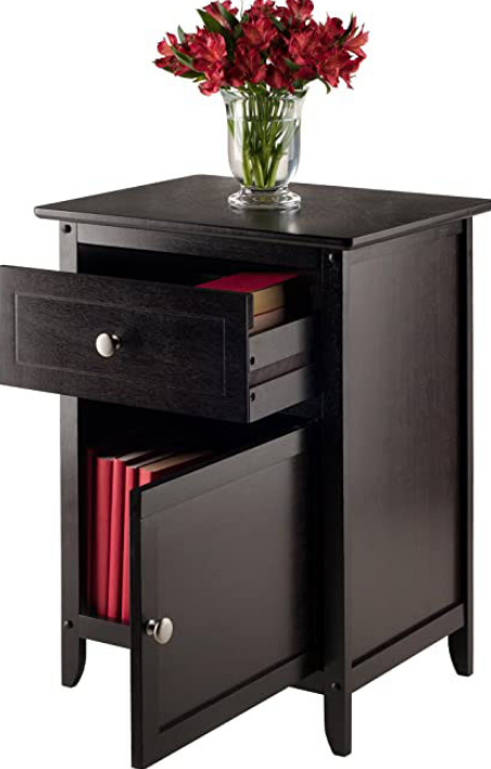 Winsome Eugene Accent Table, 18.9 inches, Espresso